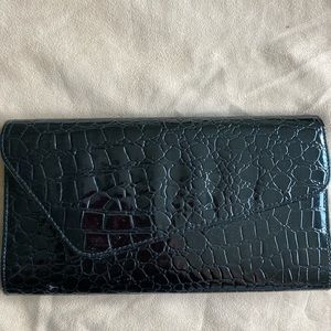 H&M Faux alligator clutch
